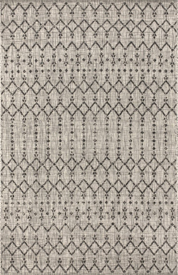 Ourika Moroccan Geometric Textured Weave Indoor/outdoor Area Rug